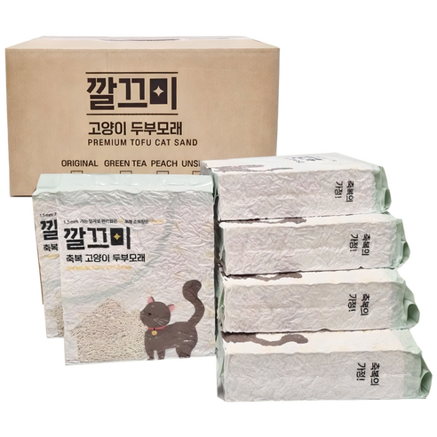 고양이두부모래 1.5mm 극세사입자 제품 이미지
